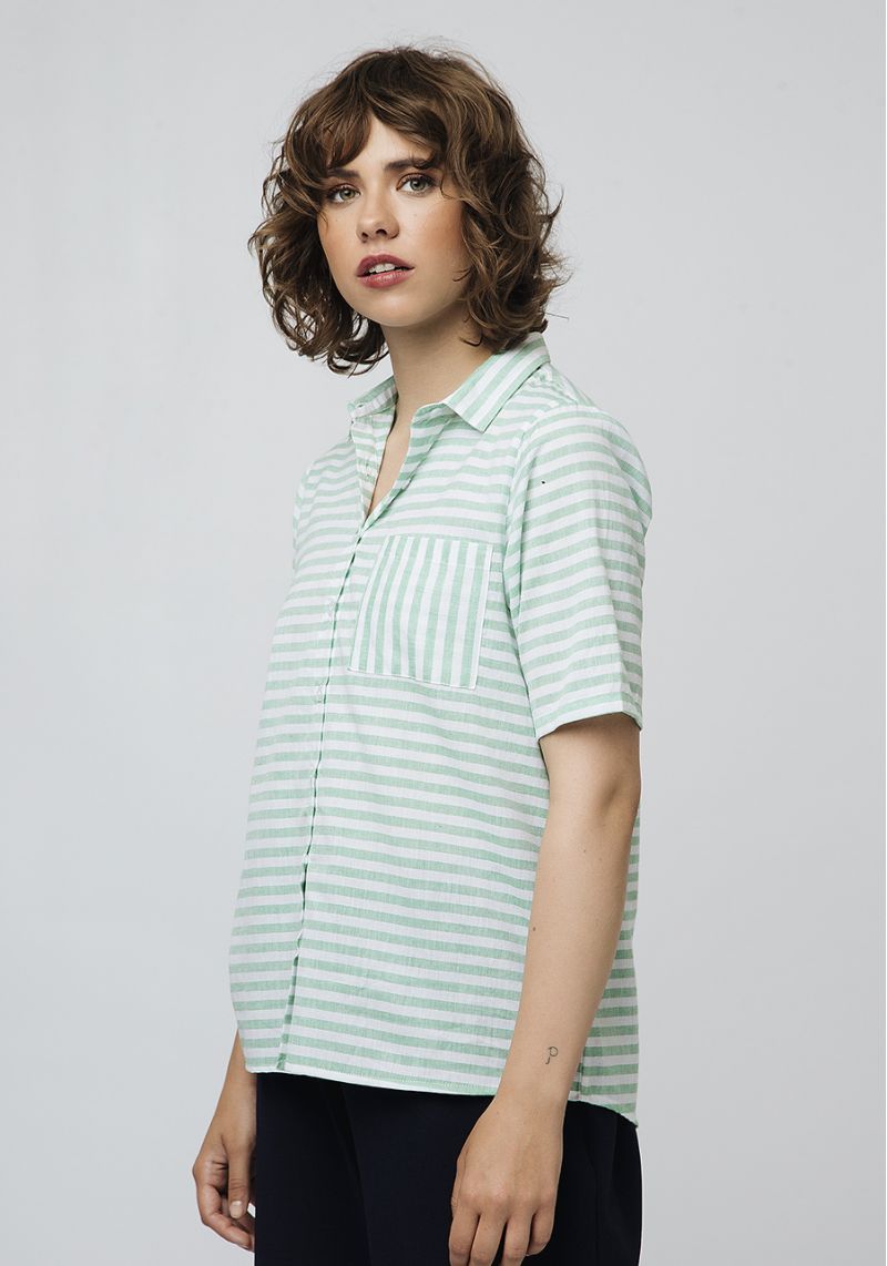 camisa-rayas-verdes-chirimoya