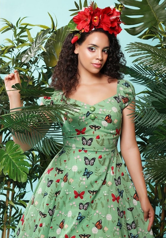 vestido-mariposas-vintage-pin-up-verde-swing