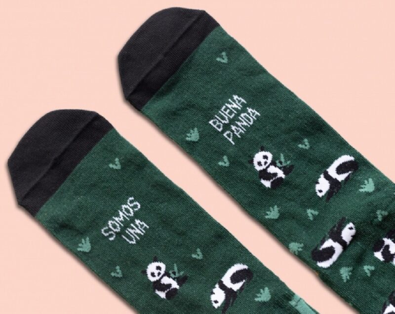 calcetines-somos-una-buena-panda-verde